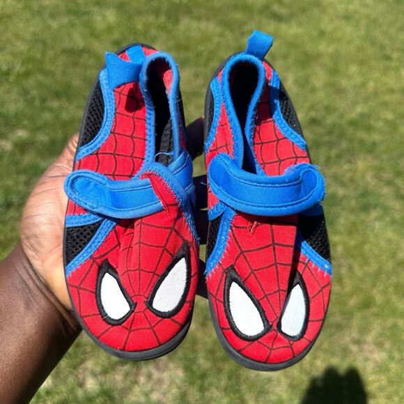 Disney Marvel Spiderman Toddler Boy‎ Swim Shoes Size 10 - Picture 8 of 12